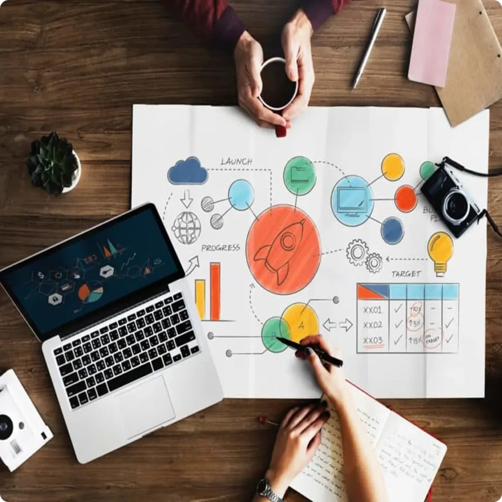 A person working on a laptop